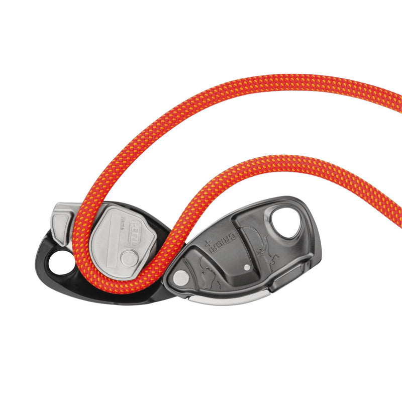 PETZL GRIGRI+ Belay Device with Cam-Assisted Blocking and Anti-Panic Handle Orange