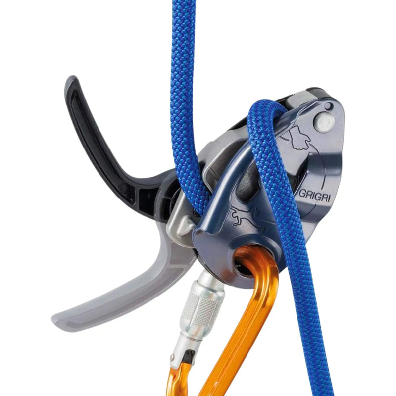 Petzl GRIGRI Belay Device - Belay Device With Cam-Assisted Blocking for Sport, Trad, and Top-Rope Climbing - Blue