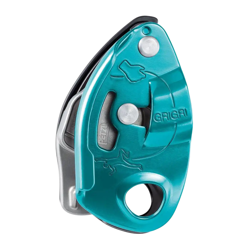 Petzl GRIGRI Belay Device - Belay Device With Cam-Assisted Blocking for Sport, Trad, and Top-Rope Climbing - Blue