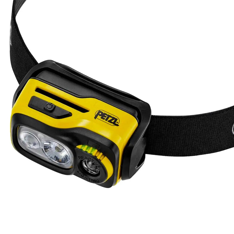 Petzl Swift RL - Head Flashlight, 1100 LUMENS, Recharge, Black and Yellow