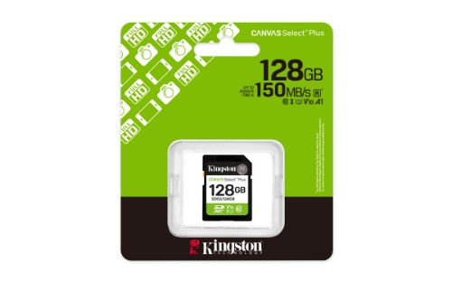 Kingston Technology Canvas Select Plus Gen3 128 GB SD UHS-I Class 10