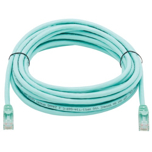Tripp Lite N261-020-AQ networking cable Turquoise 240.2" (6.1 m) Cat6a U/UTP (UTP)