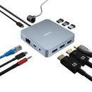 Adesso AUH-4051-TAA laptop dock/port replicator Wired USB 3.2 Gen 2 (3.1 Gen 2) Type-C Gray