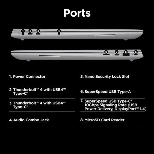 HP ZBook Studio G11 Intel Core Ultra 9 185H Mobile workstation 16" Touchscreen WQUXGA 64 GB DDR5-SDRAM 2 TB SSD NVIDIA RTX 3000 Ada Wi-Fi 7 (802.11be) Windows 11 Pro Silver