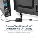 StarTech.com DP2DVID2 video cable adapter 14.6" (0.37 m) DisplayPort DVI-D Black