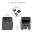 StarTech.com USB2PACBK mobile device charger Mobile phone, Smartphone, Tablet Black AC Indoor