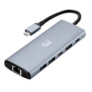 Adesso AUH-4035 laptop dock/port replicator Wired USB 3.2 Gen 2 (3.1 Gen 2) Type-C Aluminum