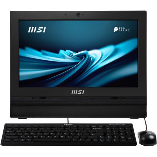 MSI PRO AP162T ADL-020US All-in-One PC/workstation Intel® N N100 15.6" 1920 x 1080 pixels Touchscreen 4 GB DDR4-SDRAM 128 GB SSD Windows 11 Pro Wi-Fi 5 (802.11ac) Black