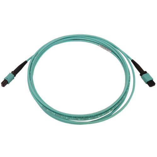 Tripp Lite N844B-03M-12-P InfiniBand/fibre optic cable 118.1" (3 m) MPO/MTP OFNR Aqua color, Black