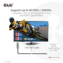 CLUB3D CAC-1587 video cable adapter 118.1" (3 m) USB Gen2 Type-C HDMI Type A (Standard) Black