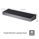 StarTech.com USB3DOCKH2DP laptop dock/port replicator Wired USB 3.2 Gen 1 (3.1 Gen 1) Type-A Black, Silver