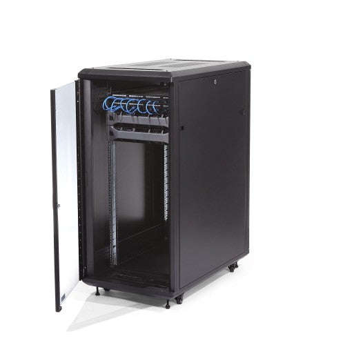 StarTech.com RK3236BKF rack cabinet 32U Freestanding rack Black