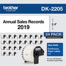 Brother DK-220524PK printer label White Self-adhesive printer label