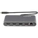 StarTech.com TB3DKM2HDL laptop dock/port replicator Wired Thunderbolt 3 Gray