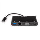 Rocstor Y10A248-B1 laptop dock/port replicator USB 3.2 Gen 1 (3.1 Gen 1) Type-C Black