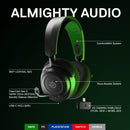 Steelseries Arctis Nova 7X Headset Wired & Wireless Head-band Gaming USB Type-C Bluetooth Black, Green