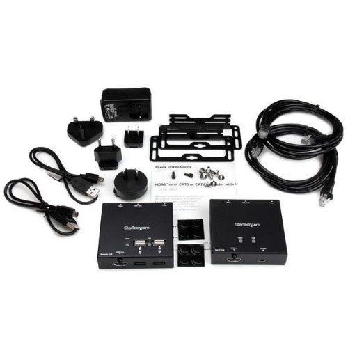 StarTech.com ST121USBHD AV extender AV transmitter & receiver Black