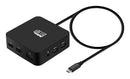 Adesso AUH-4050 laptop dock/port replicator Wired USB 3.2 Gen 1 (3.1 Gen 1) Type-C Black
