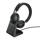 Jabra 26599-999-889-01 headphones/headset Wireless Head-band Office/Call center Bluetooth Charging stand Black