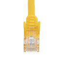 StarTech.com 15 ft Yellow Snagless Category 5e (350 MHz) UTP Patch Cable networking cable 179.9" (4.57 m)