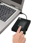 Apricorn Aegis Padlock Fortress 1TB external hard drive 5400 RPM USB Type-A 3.2 Gen 1 (3.1 Gen 1) Black