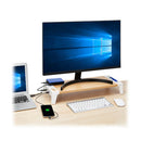 Eaton MR229USB monitor mount / stand White, Wood Desk