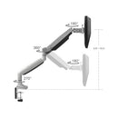 Siig CE-MT2D12-S1 monitor mount / stand 32" Silver Desk