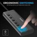 Sabrent HB-3A4C laptop dock/port replicator Wired USB 3.2 Gen 1 (3.1 Gen 1) Type-C Black