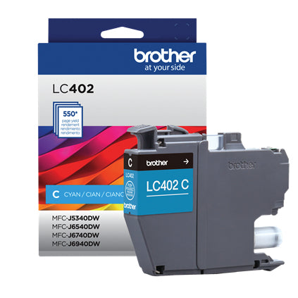 Brother LC402CS ink cartridge 1 pc(s) Original Standard Yield Cyan