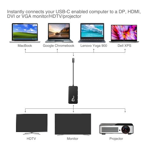 Siig CB-TC0611-S1 USB graphics adapter 3840 x 2160 pixels Black