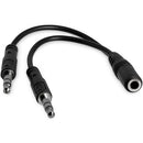 StarTech.com MUYHSFMM audio cable 5.12" (0.13 m) 3.5mm 2 x 3.5mm Black