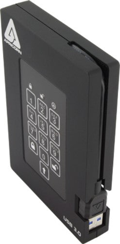 Apricorn Aegis Fortress 2 TB USB Type-A 3.2 Gen 1 (3.1 Gen 1) Black