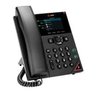 HP Poly VVX 250 4-Line IP Phone and PoE-enabled with Power Supply