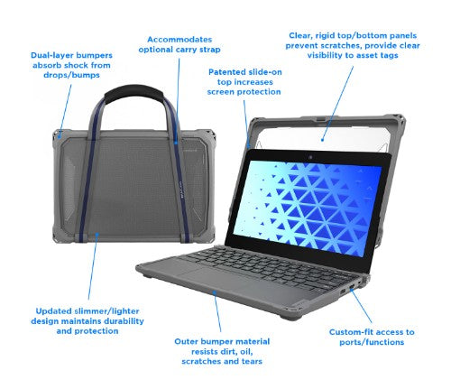 MAXCases ACESF3C736GRY laptop case 11" Shell case Gray