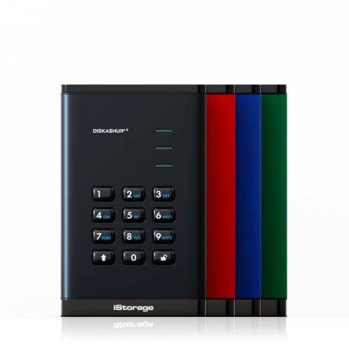 iStorage diskAshur3 4 TB USB Type-C 3.2 Gen 1 (3.1 Gen 1) Black