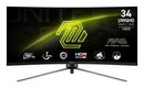 MSI MAG 345CQR computer monitor 34" 3440 x 1440 pixels UltraWide Dual Quad HD Black