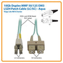 Tripp Lite N816-01M InfiniBand/fibre optic cable 39.4" (1 m) 2x SC 2x LC Beige, Turquoise