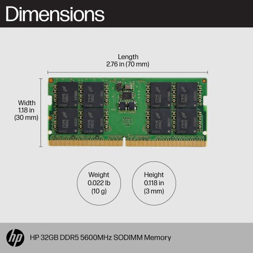 HP 32GB DDR5 5600MHz SODIMM Memory