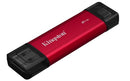 Kingston Technology Dual Portable 2 TB USB Type-A / USB Type-C 3.2 Gen 2 (3.1 Gen 2) Black, Red