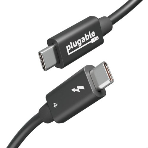 Plugable Technologies TBT4-240W-1M Thunderbolt cable 39.4" (1 m) 40 Gbit/s Black