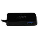 StarTech.com ST4300MINU3B interface hub USB 3.2 Gen 1 (3.1 Gen 1) Type-A 5000 Mbit/s Black