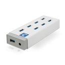 Comprehensive USB3-7HUB interface hub USB 3.2 Gen 1 (3.1 Gen 1) Type-A 5000 Mbit/s White