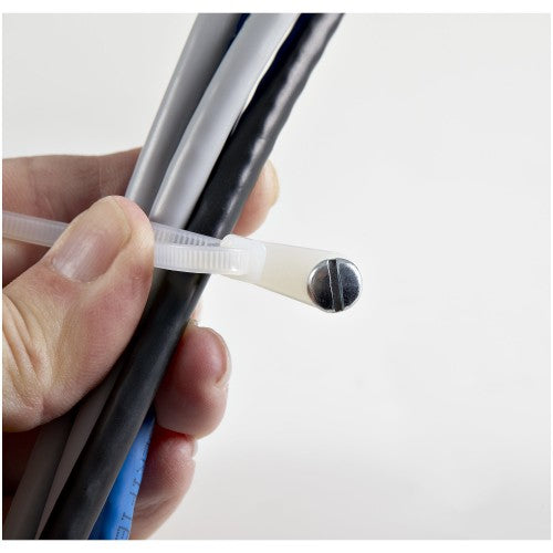 StarTech.com CBMZTS10N8 cable tie Releasable cable tie Nylon White 100 pc(s)