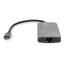 Rocstor Y10A255-A1 notebook dock/port replicator USB 3.2 Gen 1 (3.1 Gen 1) Type-C Black, Silver