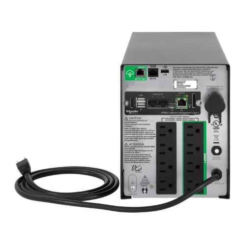APC SMT1500CNC uninterruptible power supply (UPS) Line-Interactive 1.44 kVA 1000 W 8 AC outlet(s)