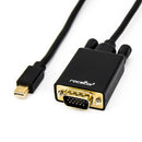 Rocstor Y10C163-B1 video cable adapter 70.9" (1.8 m) Mini DisplayPort VGA (D-Sub) Black