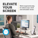 Fellowes Standard Monitor Riser 21" Desk Gray, White