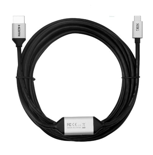 Siig CB-TC0511-S1 video cable adapter 196.9" (5 m) HDMI USB Type-C Black