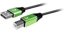 Comprehensive USB2-AB-15SP USB cable USB 2.0 118.1" (3 m) USB A USB B Black, Green