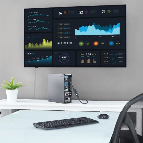 StarTech.com DP2HDMI video cable adapter 9.45" (0.24 m) HDMI Type A (Standard) DisplayPort Black